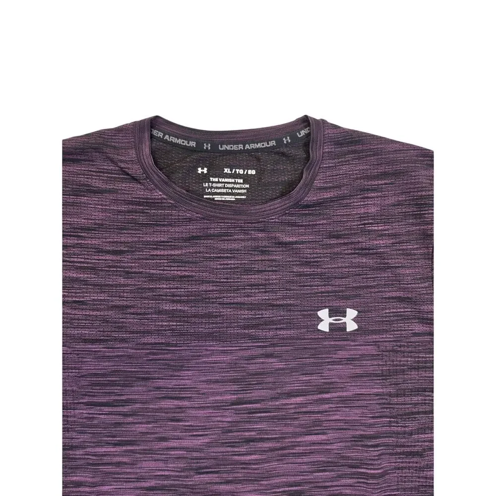 Under Armour Mens XL Vanish Tee Short Sleeve Athletic T Shirt Purple Heather